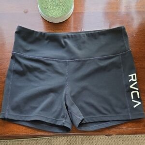 RVCA Black Athletic Shorts Performance Fit
